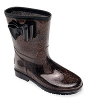 Kalosze dziecięce Lano FMTT-02 Czarno-Złote