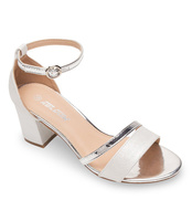 Sandałki damskie Abloom A3076 Srebrne