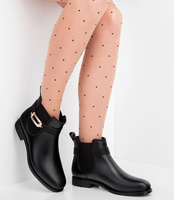 Kalosze damskie Ideal Shoes F-2889 Czarne