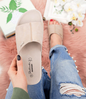 Klapki damskie Skotnicki KL-3-0509N Beżowe