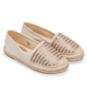 Espadryle damskie Ideal Shoes A-9259 Beżowe
