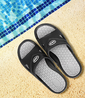 Klapki męskie basenowe Lano KL-4-0401 Black/Grey