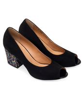 Czółenka damskie Laura Messi 1928 Czarny