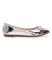 Balerinki damskie Abloom 9988-139 Srebrne