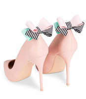 Klipsy do butów Różowo-Zielone L