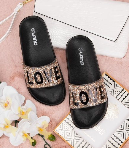 Klapki damskie Lano KL-3-0217 Złote