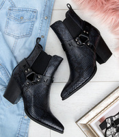 Kowbojki damskie Foreverfolie F3190 Czarne