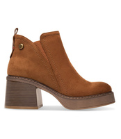 Botki damskie Super Mode 7357 Brązowe