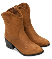 Wegańskie Kowbojki damskie Super Mode 5689 SU Brązowe