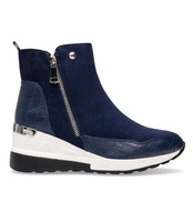 Botki damskie Foreverfolie F5721 Granatowe