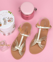 Sandałki damskie Abloom SY793 Złote