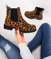 Botki damskie N/M 18981 Panterka