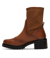 Botki damskie Skotnicki B-3-1350 Brązowe