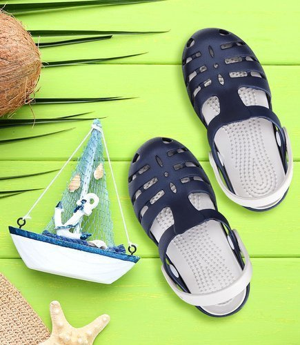 Klapki dziecięce Realpaks SLD-08 Granatowo-Szare