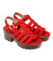 Sandałki damskie Bello Star 333-55 Czerwone