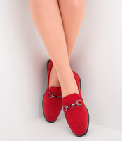 Mokasyny damskie Sixth Sens YT-25 Czerwone