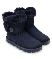 Śniegowce damskie Abloom BM-576 Granatowe