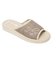 Kapcie damskie Natural Style NS-096 Brązowe