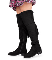 Kozaki damskie Foreverfolie H181 Czarne