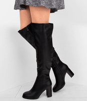 Kozaki damskie Sixth Sens F128 Czarne