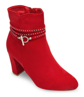 Botki damskie Abloom 58-580 Czerwone