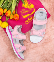 Sandałki dziecięce Befado 066Y101 Jasny Róż