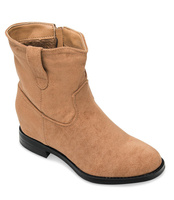 Botki damskie Ideal Shoes G-7605 Khaki