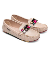 Mokasyny damskie Skotnicki P-3-0596 Beżowe