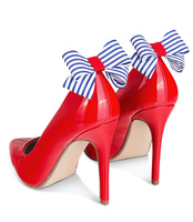 Klipsy do butów w Biało-Niebieskie paski M