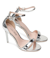 Sandałki damskie Laura Mode ZOY-003 Srebrne