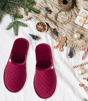 Kapcie damskie Natural Style NS-079 Bordowe