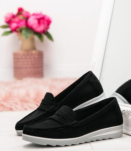 Mokasyny damskie Skotnicki P-3-0562 Czarne