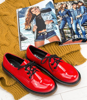 Półbuty damskie Foreverfolie BH301 Czerwone