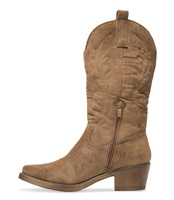 Wegańskie Kowbojki damskie Ideal Shoes MR-1881 Khaki