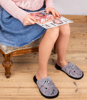 Kapcie damskie Natural Style NS-238 Szare