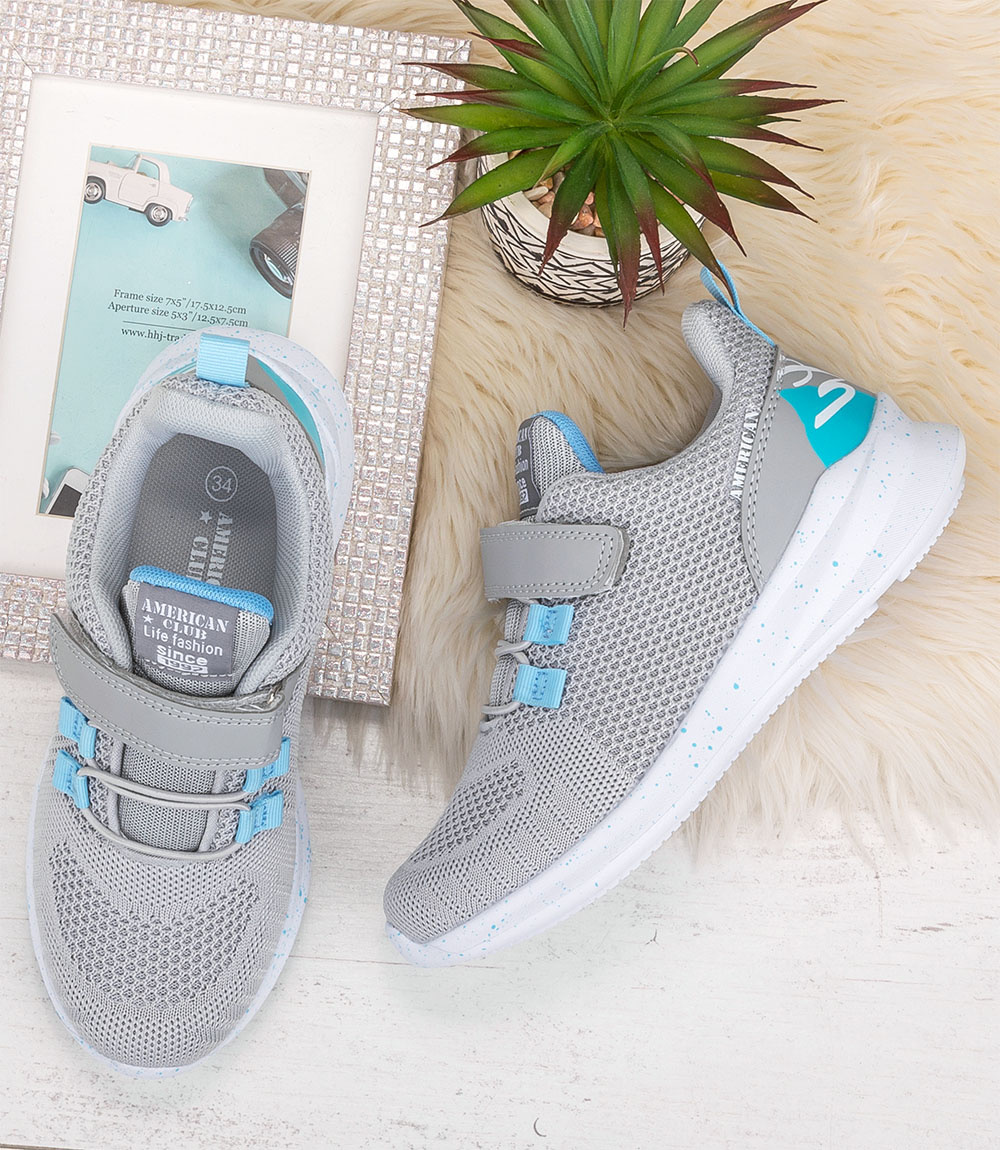 Buty sportowe dziecięce American Club RD12/22 Szare