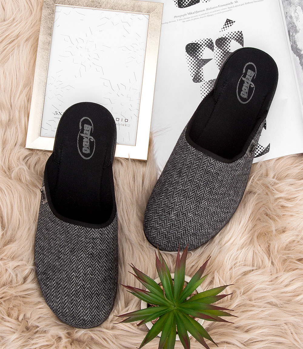 Kapcie męskie Befado 548M024 Szare