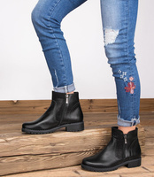 Botki damskie Pesco 18480 Czarne