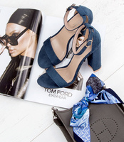 Sandałki damskie Sixth Sens S112 Niebieskie