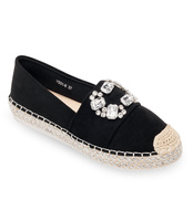 Espadryle damskie Bestelle Y931-9 Czarne