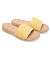 Klapki damskie Queen Vivi 809 Żółte