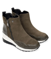 Botki damskie Foreverfolie F5721 Oliwkowe