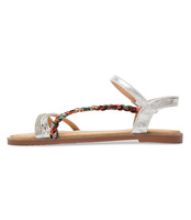 Sandałki damskie Super Mode 9401 Srebrne