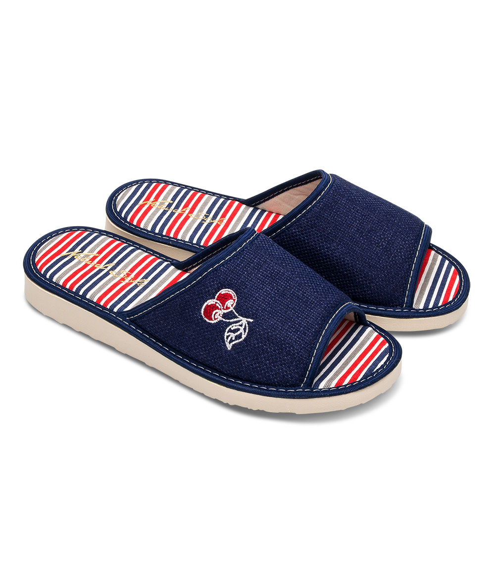 Kapcie damskie Natural Style NS-094 Granatowe