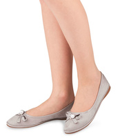 Balerinki damskie Ideal Shoes M-8806 Szare