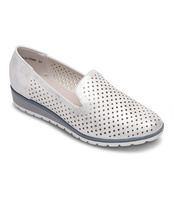 Półbuty damskie Skotnicki P-3-0598 Srebrne