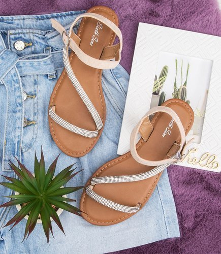 Sandałki damskie Sixth Sens 888-185 Beżowe