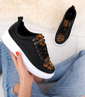 Buty sportowe damskie N/M A7 Czarne-Panterka