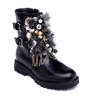 Botki damskie Ideal Shoes ES8519 Czarne