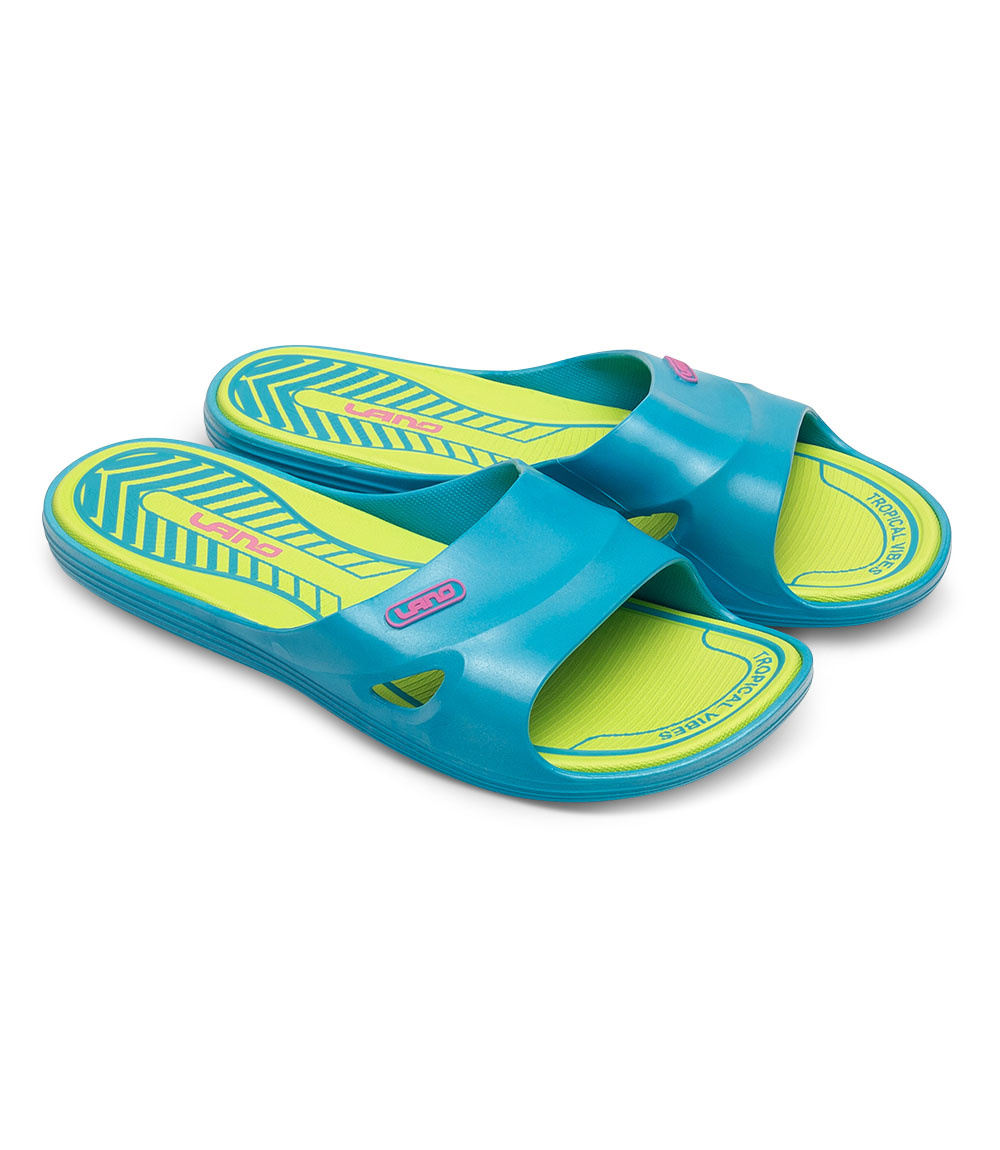 Klapki damskie basenowe Lano KL-3-2246-12 Turkusowe